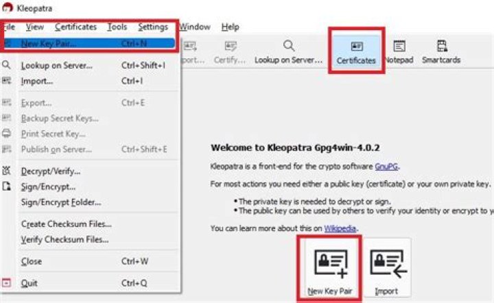 How to create PGP-signed textfiles using Kleopatra GUI for Gpg4win that include the message en clair before the signature?