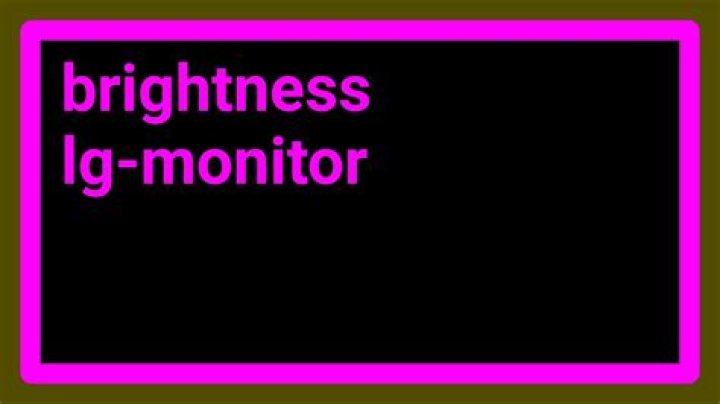 How to disable automatic brightness setting on LG monitors?