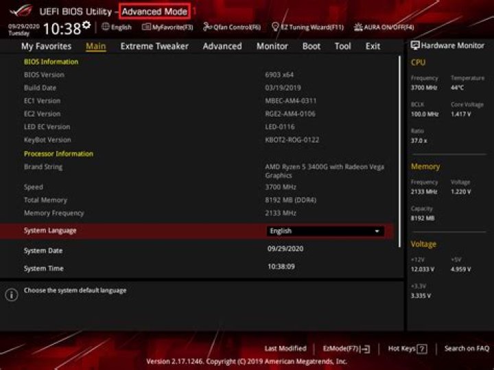 How to enable hardware virtualization on Asus motherboard