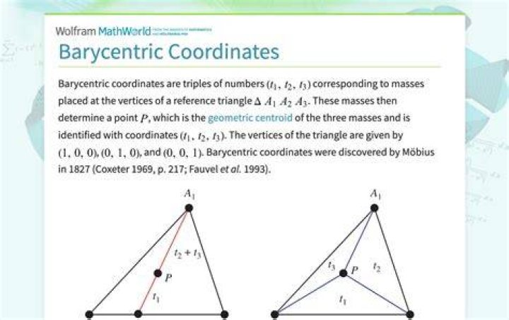 how to find barycentric coordinates