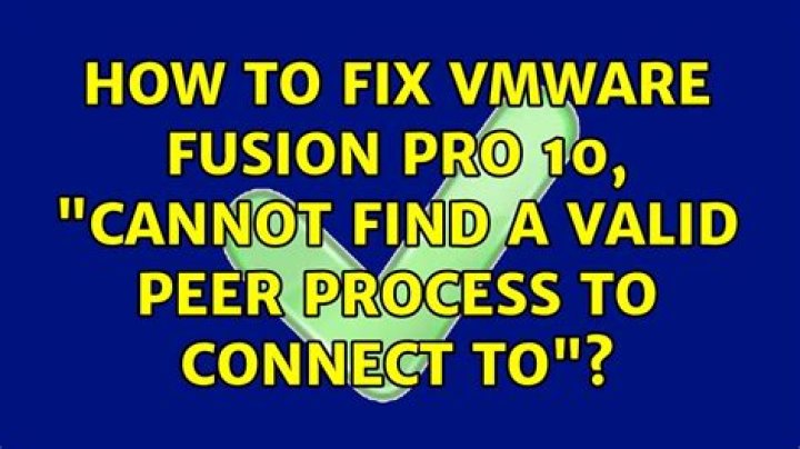 How to fix VMWare Fusion Pro 10, 