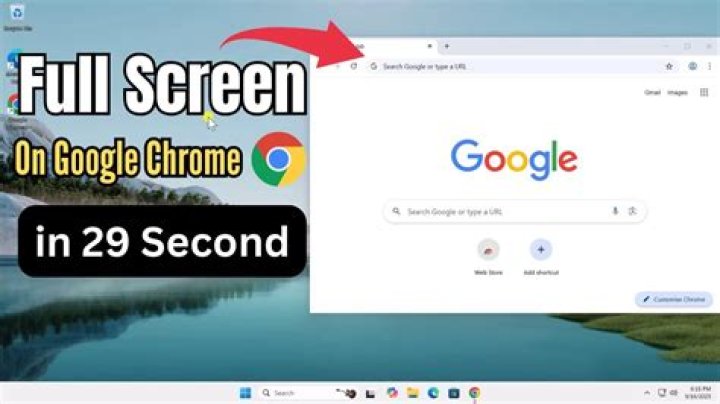 How to get full screen in Chrome?
