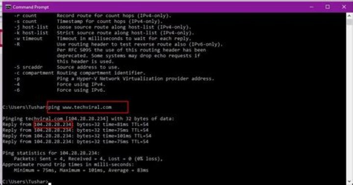 How to get network ip address via windows command prompt?