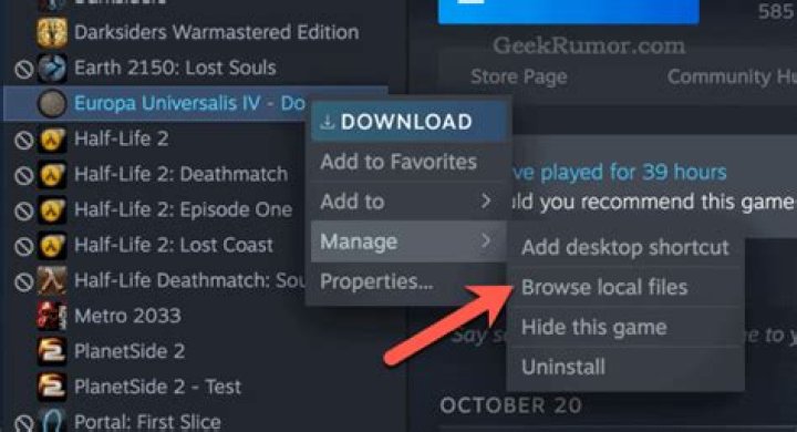 How to get Steam to recognize existing game files from a different source?