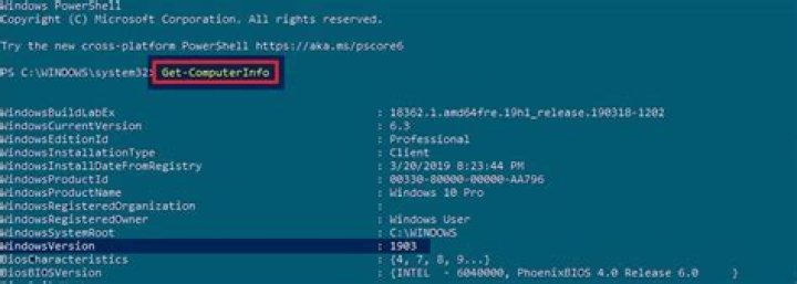 How to get the ACTUAL version number for Windows 10 from command line? (NOT build number!)