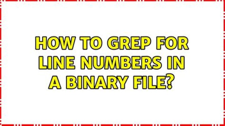 How to grep for line numbers in a binary file?