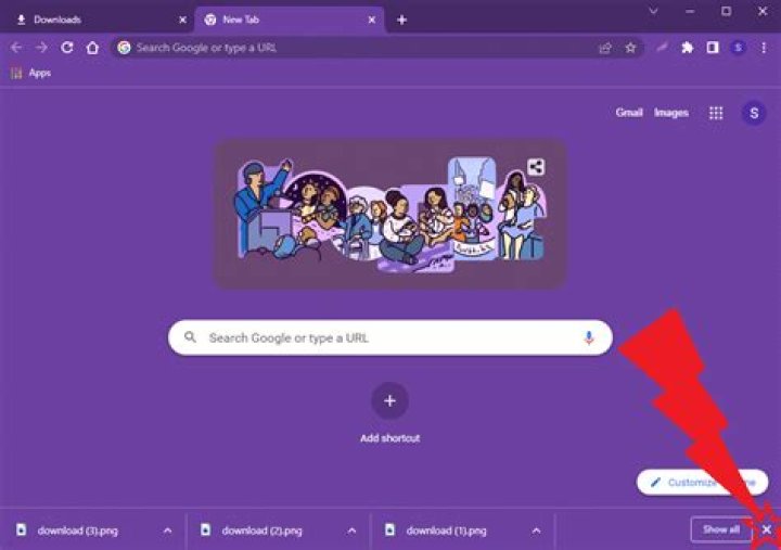 How to hide Chrome download bar