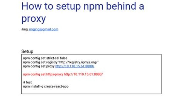 How to install NPM behind authentication proxy on Windows?