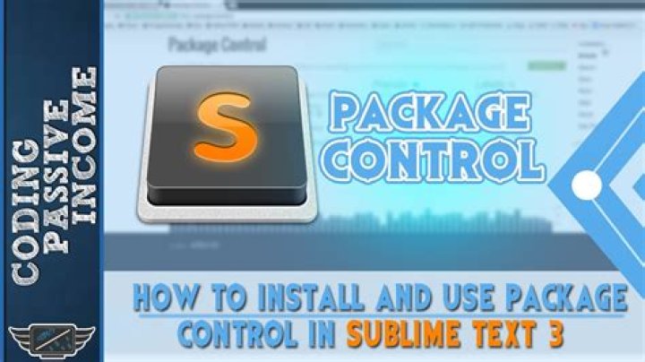 How to install package control to Sublime Text 3