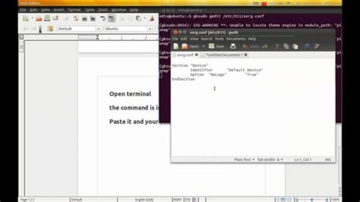How to make an xorg.conf file