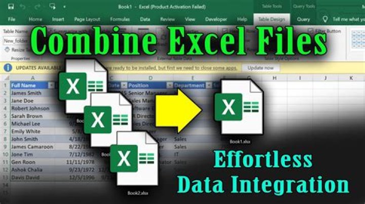 How to Merge Data From Multiple Excel Files into a Single Excel File or Access Database?