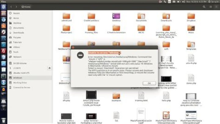How to mount a windows drive in ubuntu