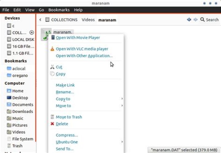 How to open a dat files from a vcd?