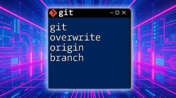 How to overwrite a branch in Git with master