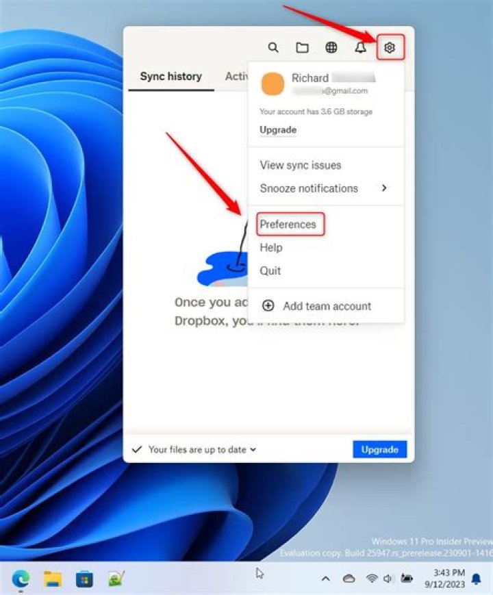 How to point Dropbox app to the existing Dropbox location?