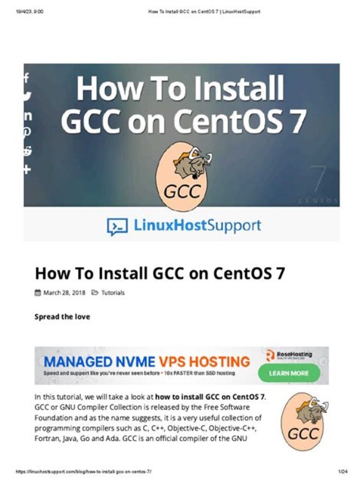 How to properly upgrade gcc on Centos 7?