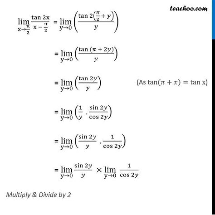 How to prove that $\lim_{x\to \pi/2} (\tan x)^{\tan2x}=1$