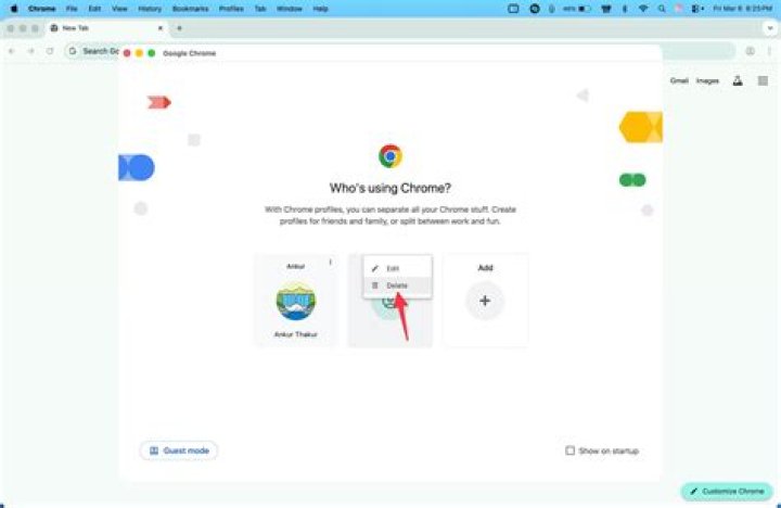 How to quickly change user profile in Google Chrome?