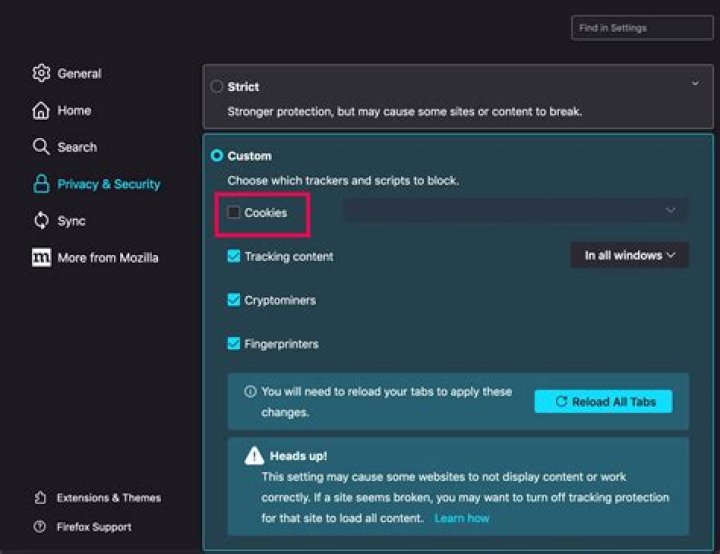 How to save browser cookies in ram?
