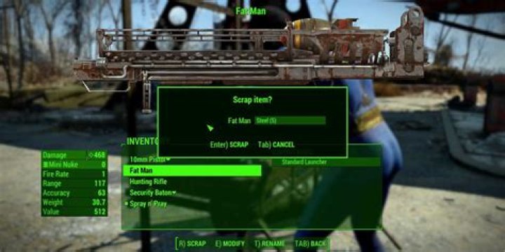 How to scrap weapon mods in Fallout 4? [duplicate]