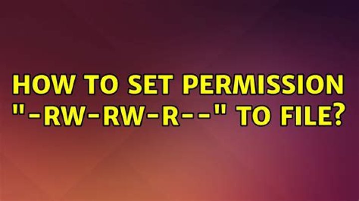 How to set permission 