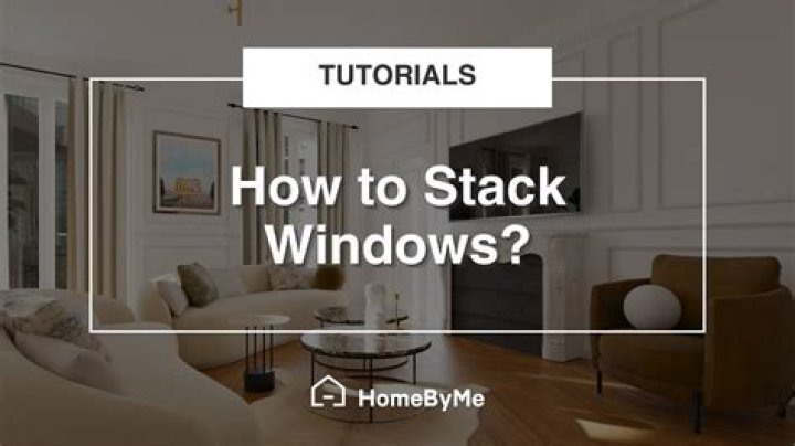 How to stack open windows side by side