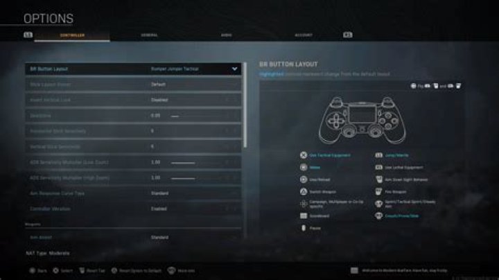 How to Steady Aim on COD Warzone for PS4 while using the Bumper Jumper Tactical button layout?
