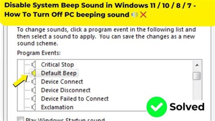 How to turn off all the beep sounds?