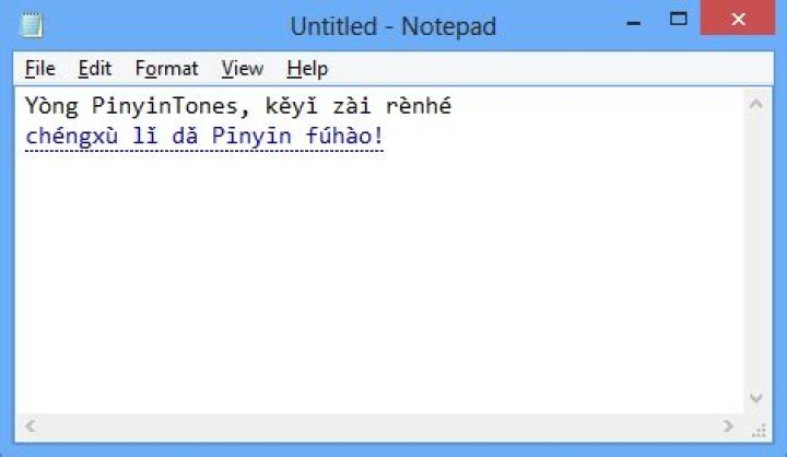 How to type pinyin text with tone marks in Windows?