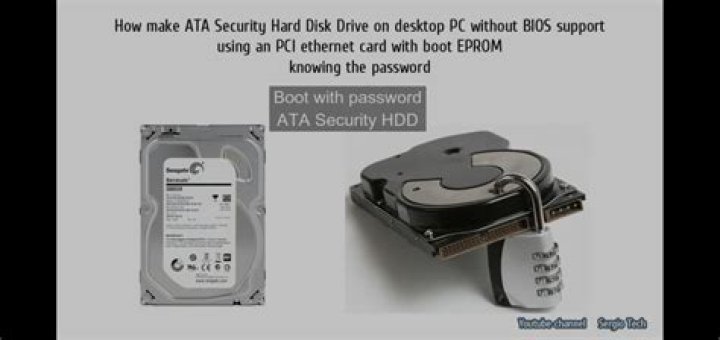 How to use ATA security on a hard disk in practice?