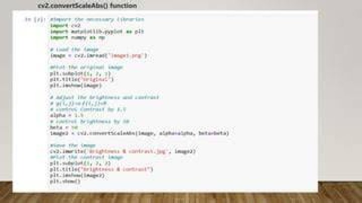 How to use the convertScaleAbs() function in OpenCV?