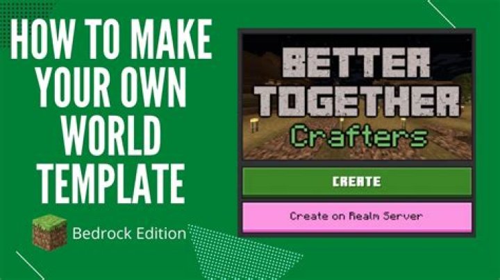 How to use world templates in Minecraft bedrock servers