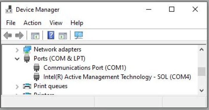 How to view serial COM ports but not through Device Manager