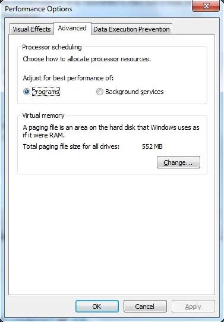 How to view Windows' equivalent of Unix Swap usage?