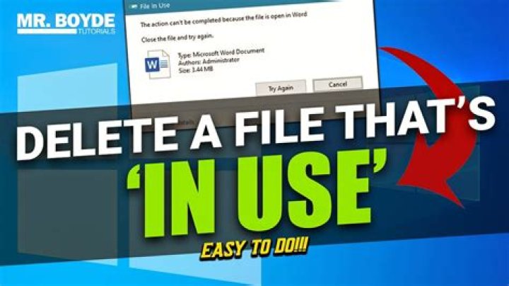 I can't delete a file, it's in use by the system... But it isn't [duplicate]