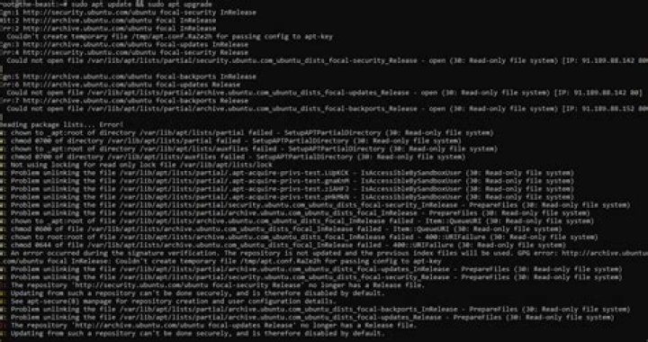 I/O error and read only file issue