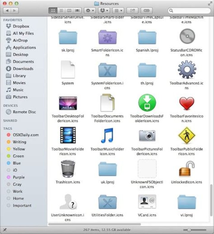 Icon? file on OS X desktop