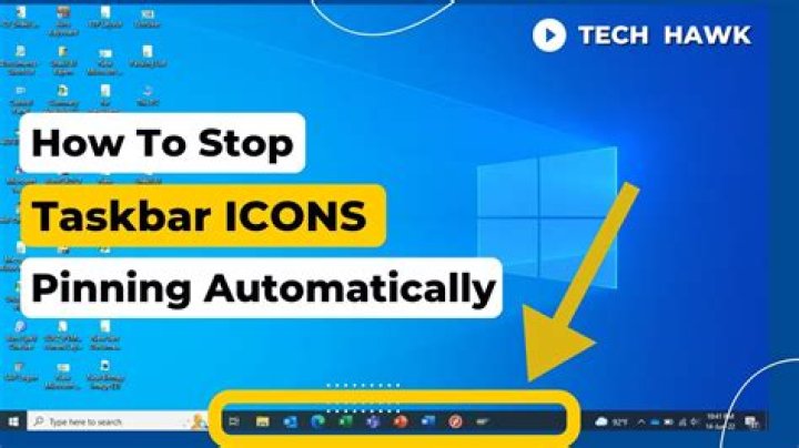 Icons automatically pinned to taskbar after every reboot in Windows 10