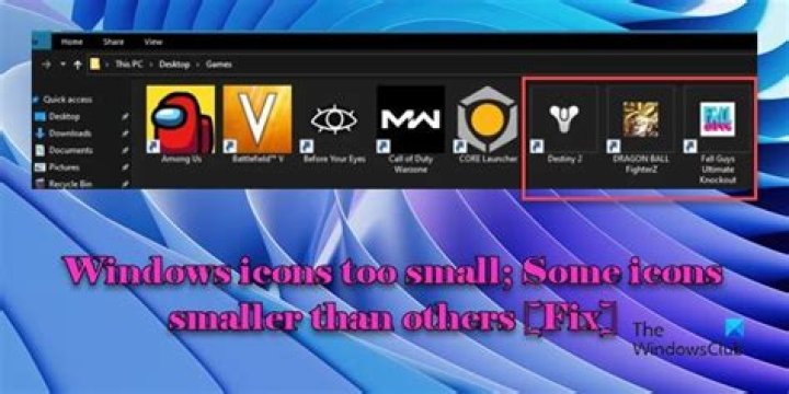 Icons too small