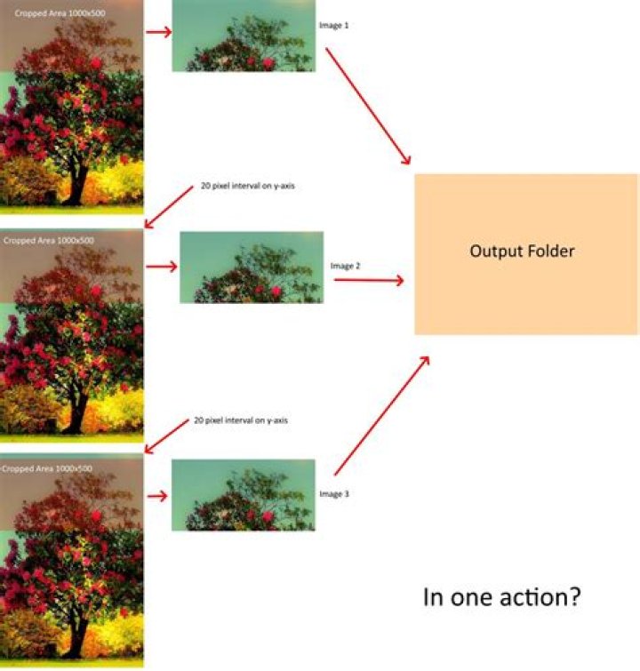 ImageMagick: Crop image into separate images of same area but at an interval along axis?