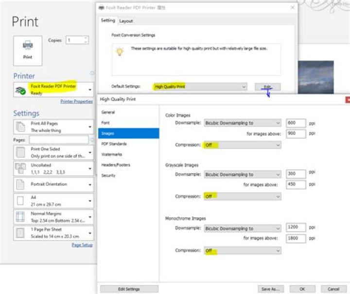 Images getting blurred when converting Word to pdf document