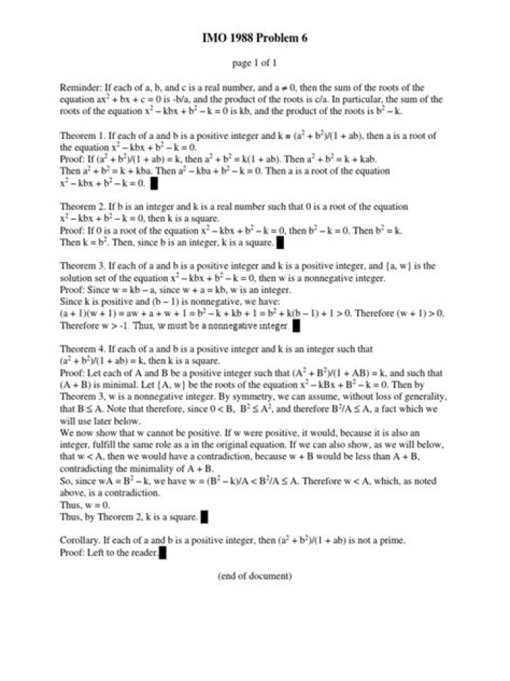 IMO 1988, problem 6