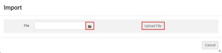 Import Dialog Import Dialog