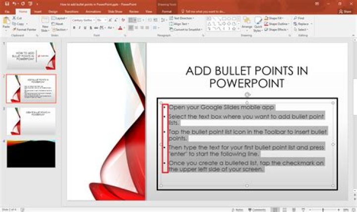 In PowerPoint, is there a keyboard shortcut for bulleted / numbered list?