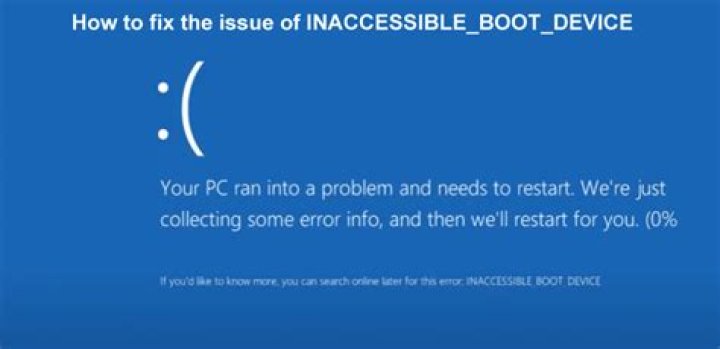INACCESSIBLE_BOOT_DEVICE in Windows when booting from USB