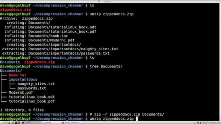 Include empty directories in zip file with Linux