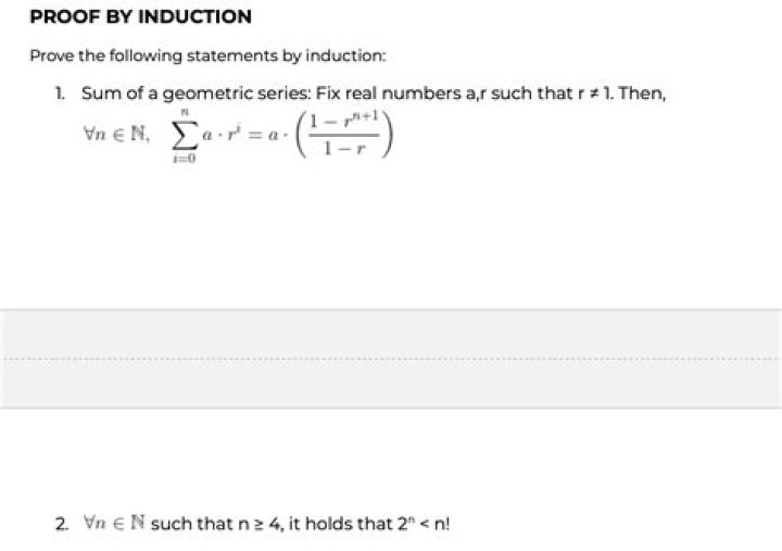 Induction proof dealing with geometric series [duplicate]