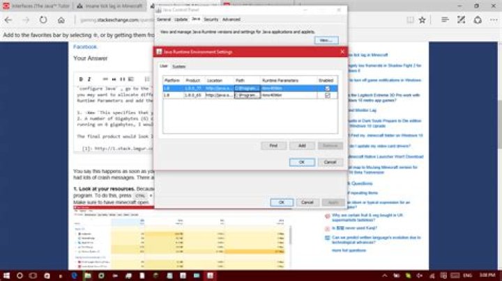 Insane lag with Minecraft on Windows 10