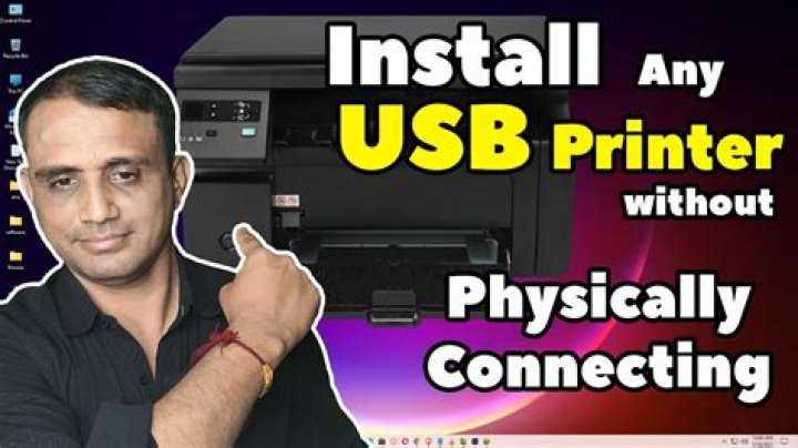 Install a printer without physically connecting it?