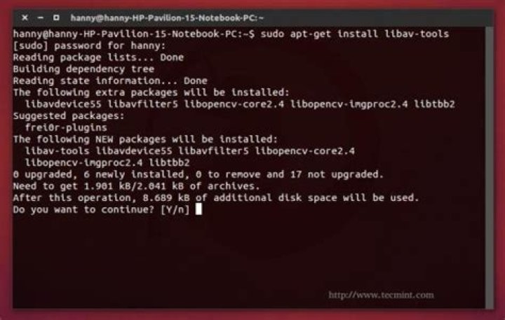Install avconv